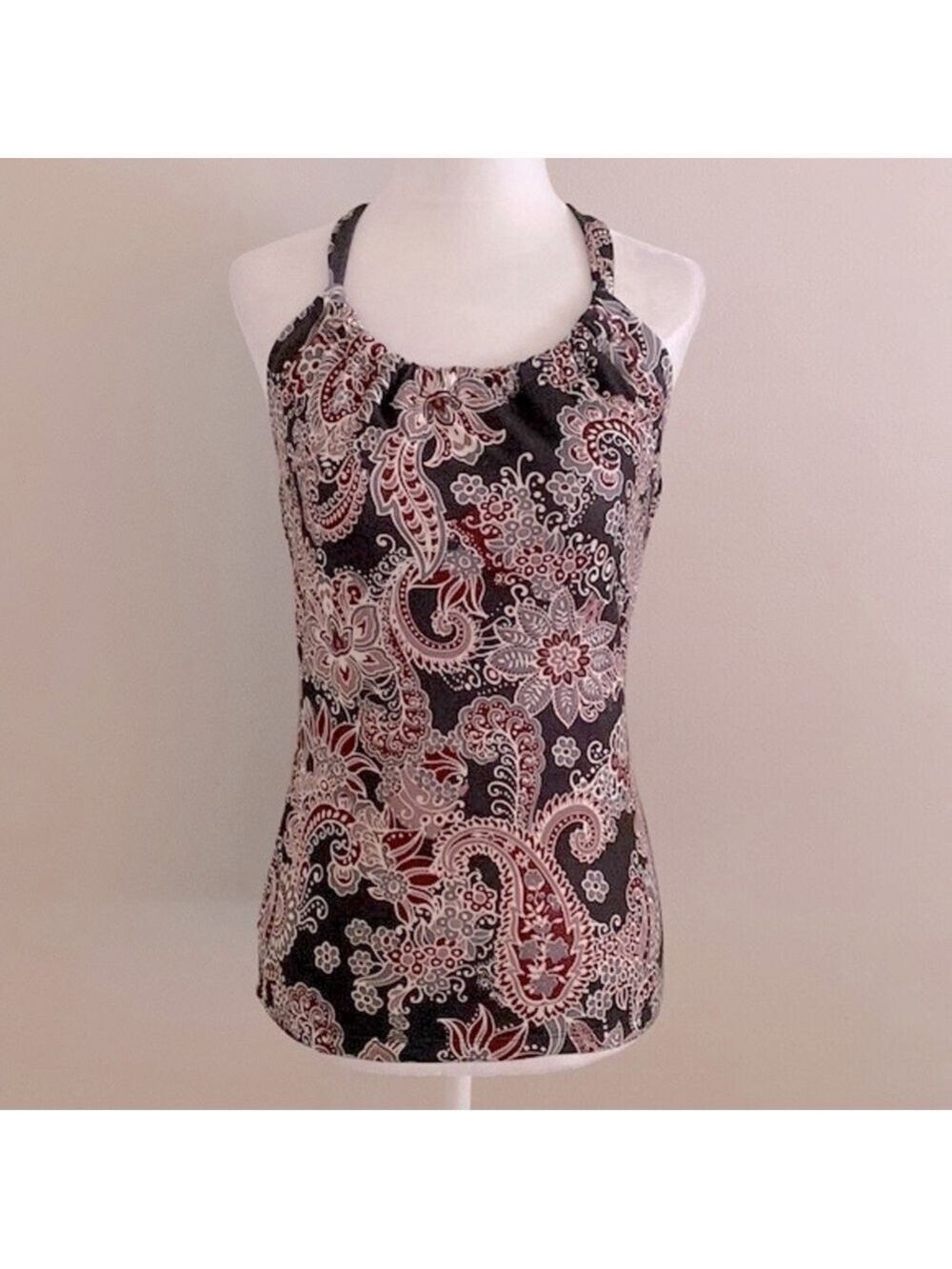 NWOT PrAna floral print gym tank top